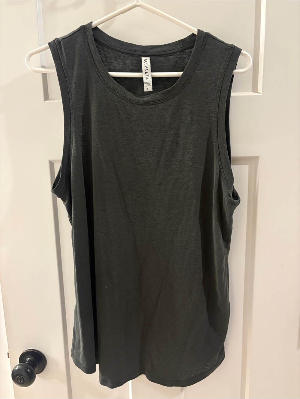 Athleta Army Green Breeze Tank Top
